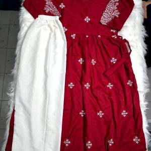 আনারকলি  জামা & পায়জামা - Red